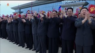 North Korean state TV airs Kim's return from Singapore summit