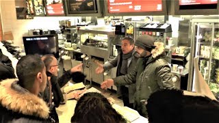 Tensions pendant les visites de 3 McDonalds' et 1 KFC par des manifestants McDo - 23 février 2018