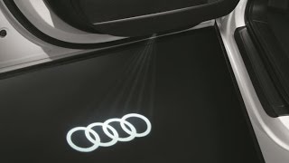 LED de seuil de porte avec projection des anneaux Audi