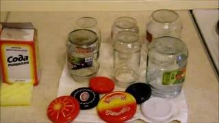 Cтерилизуем банки в духовке /    clean jars before conservation
