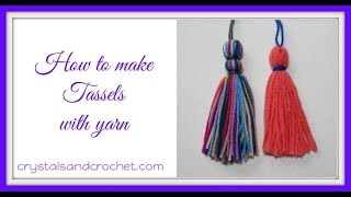 How to make tassels with yarn