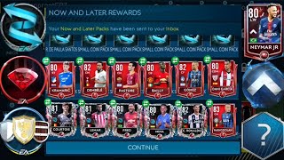 Claiming all Now&Later rewards+lucky packs●Packed CR7+ Unlocking Neymar in new season:FIFA Mobile 19