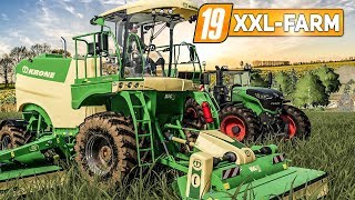 LS19 XXL Farm #5: Im KRONE Big M Gras mähen für die Kühe! | LANDWIRTSCHAFTS SIMULATOR 2019