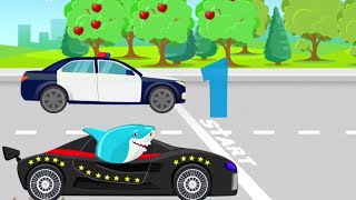 Мультики про машинки - Гонки с препятствиями! Мультфильмы для детей