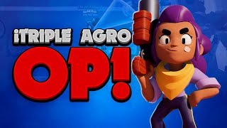 ¿FUNCIONA TRIPLE AGRO EN BRAWL BALL? | KManuS88 | Brawl Stars