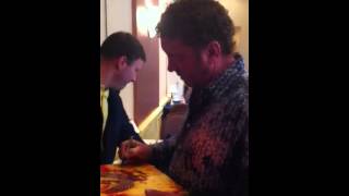 Craig Frost GRAND FUNK RAILROAD Signing Autographs For Team
