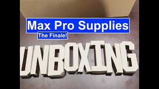 Max Pro Supplies- part three!