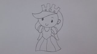Cómo dibujar una reina