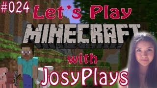 Let's Play Minecraft + FACECAM - #024 My first cave! - JosyPlays
