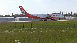 Flughafen Dresden; Airbus 320 & Airbus 330 (Air Berlin)
