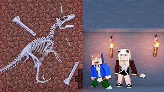 WIR FINDEN EIN T-REX SKELETT IN MINECRAFT!