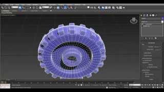 3d max. Урок 9. Создание колеса с грунтозацепами