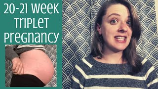 20-21 Weeks Bumpdate | Triplet Pregnancy | IVF Success