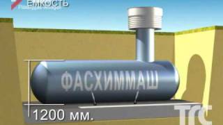 Автономная газификация (газгольдер с пропан-бутаном).