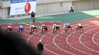 2011 山口国体　陸上　少年男子A　１００ｍ　予選２