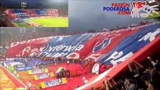 Clásico Medellin  Vs Nacional: Tifo Rey de Corazones (7/Feb/15)