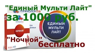 Ночной пакет бесплатно, "Единый Мульти Лайт" всего за 1000