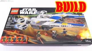 LEGO Star Wars Rebel U-Wing Fighter time-lapse Build! 75155