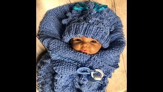 9 Goldfaden Мастер класс Конверт Кокон для новорожденных Вязание Knitted creative