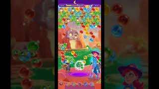 Bubble Witch 3 Saga Level 1447 ~ TWO BOOSTERS at the end