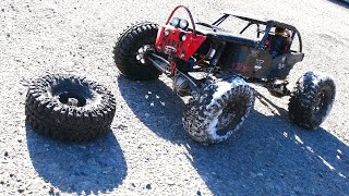 RC ADVENTURES - Busted Wheel - The Black Widow - Custom 4x4 Offroad Axial Wraith