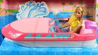 Кукла с катером / Barbie Glam Speed Boat And Doll Playset - Mattel - BCG79
