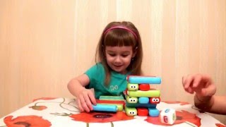 ★★★ Дженга Строим башню из блоков Rik & Rok Caterpillars ★★★
