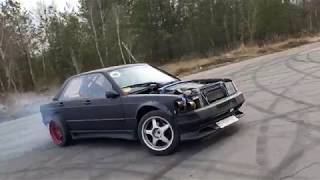 ВЫ НЕ ПОВЕРИТЕ! РЕБЯТА ВПИХНУЛИ В 190-й МЕРС МОТОР V8, НА 5,0 ЛИТРОВ ОТ 220... ДА ОН "ВАЛИТ" !!!