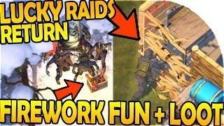 LUCKY RAIDS *FINALLY* RETURN! - FIREWORK FUN + LOOT - Last Day On Earth Survival 1.7.7 Update