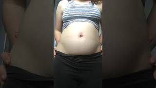 Bbw huge belly stuffed tight with extra heavy cream