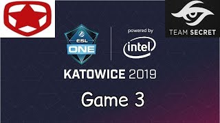[ EN ] Gambit vs Secret - Game 3 - Finals - ESL Katowice 2019 - Highlights