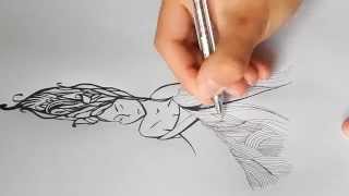 Рисунок гелевой ручкой. Дудлинг