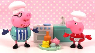 Chef Peppa Pig Cuisine Pancakes avec Papi Pig Jouets
