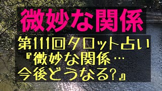 第111回【タロット占い】『微妙な関係、今後どうなる？』