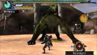 [MHP3rd] Longsword (standard gameplay) vs. Green Nargacuga / ナルガクルガ亜種