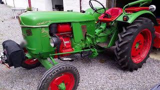 Deutz D30 s ?? ✂️ Stockey & Schmitz: faucheuse   restaurée  et  remontée ??‍?