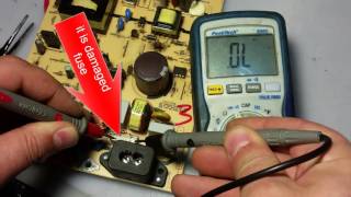 SHARP LC-32S7E-BK lcd tv repair no power led