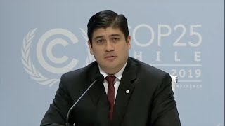 UNFCCC - COP25 - Participacion Presidente Alvarado Foro Vulnerabilidad Climatica - SUB