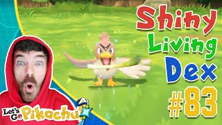 SHINY FARFETCH'D CATCH REACTION! Pokemon Let's GO Pikachu Extreme Shiny Living Dex #83