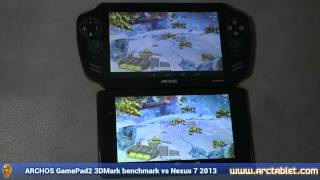 ARCHOS GamePad 2 3DMark benchmark vs Nexus 7 2013 (part 1/2)