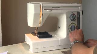 Sewing machine Швейная машина Toyota EX 390 test джинс, кожа, шифон