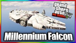 GTA 5 Star Wars Last Jedi mod - Millennium Falcon