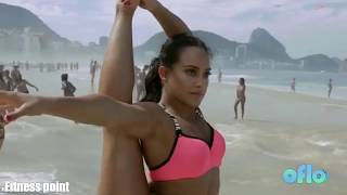 Sexy And Hot yoga | Flexible big booty girl sarah mundo| pole Instructor