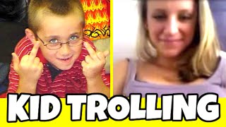 LITTLE KID TROLLING ON OMEGLE (Omegle Pranks)