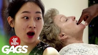 Grandma Bites Security Guard's Finger