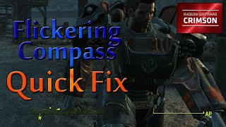 Fallout 4: Flickering Compass Glitch QUICK FIX (Caused by new AMD Crimson driver)