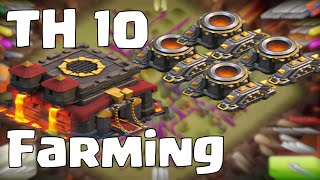 Clash of Clans Townhall 10 Farming Base (After Halloween Update 2014) | 4 Mortars