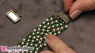 How to Attach a TierraCast Magnetic Clasp to Bead Weaving