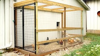 How We Made Our Chicken Coop Run!