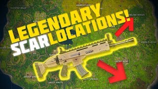 BEST PLACES TO FIND SCARS in FORTNITE!! - FORTNITE BATTLE ROYALE